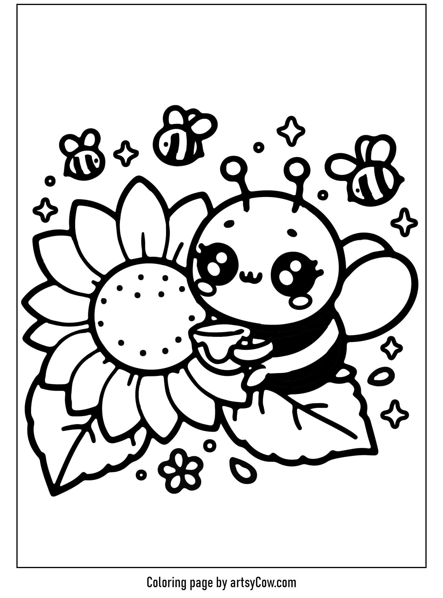 Bumblebee and Sunflower